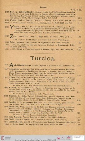 Turcica (Nr. 1846 - 1901)