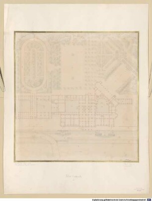 Nachlass von Eduard Metzger (1807 - 1894) - BSB Ana 570, IV. Architekturzeichnungen. Palastbauten - BSB Ana 570(IV