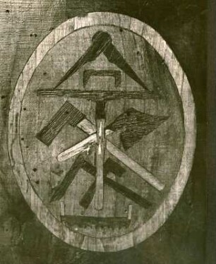 Zimmerleute - Zunftzeichen, Intarsie