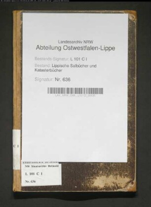 Namensregister zum Salbuch der Stadt Horn von 1854 (Duplikat)