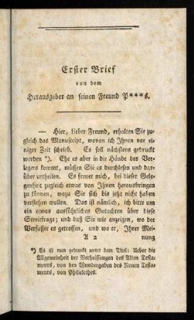 3-13, Erster Brief; Zweiter Brief