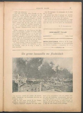 Un gran incendio en Hodeidah