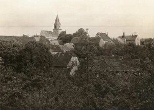 Mutzschen. Teilansicht des Ortes
