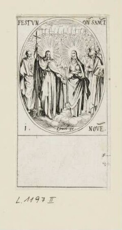 November - Allerheiligen, Blatt 98 der Folge "Les images de tous les saincts et saintes de l'année"