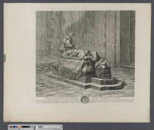 [Grabmal des Kardinals Richelieu in der Chapelle de la Sorbonne in Paris, hintere Seitenansicht]