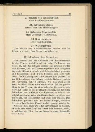 D. Schlachten eines Schweines.