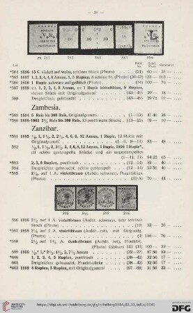 Zambesia (Nr. 589-590)