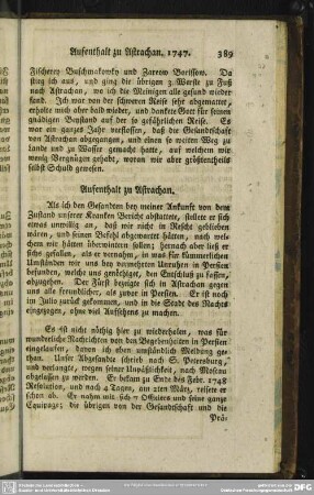 Aufenthalt zu Astrachan