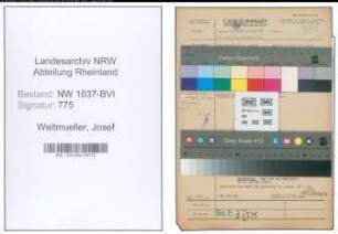 Entnazifizierung Josef Weitmueller , geb. 24.02.1893 (Stadtbote)