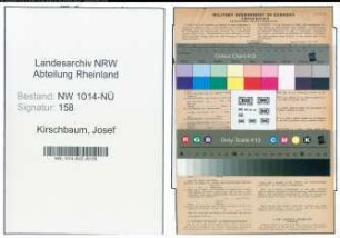 Entnazifizierung Josef Kirschbaum , geb. 10.04.1903 (Elektriker)