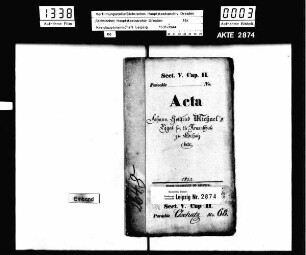 Legat und Stiftung des Johann Georg Michael für die Armenschule zu Oschatz, Bd. 02