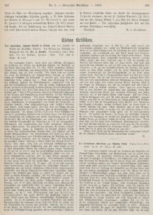 247-252 Kleine Kritiken