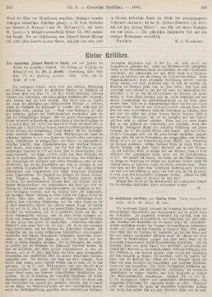 247-252 Kleine Kritiken
