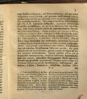 L. J. J. Langii Historia superintendentium Burggraviatus Norici superioris generalium, [1]. Natalitia ... Marggravii Brandenburgici ... indicit ... et de superintendentibus Burggraviatus Norici superioris generalibus Baruthi non specialibus dissent
