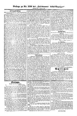 Beilage zu Nr. 239
