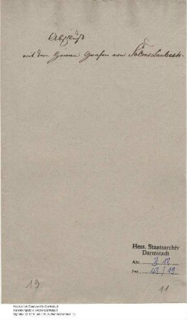 Solms-Laubach, [Friedrich Ludwig Christian] Graf v.