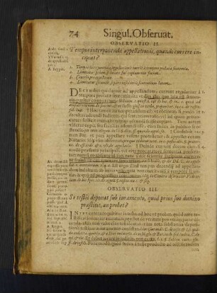 Observatio II. Tembus interponendae appellationis, quando currere incipiat?