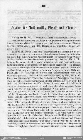 Sektion für Mathematik, Physik und Chemie