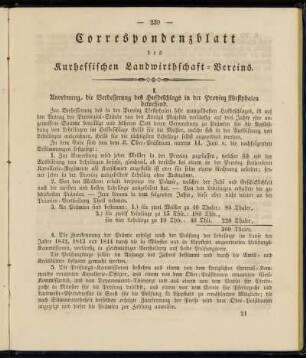 Correspondenzblatt des Kurhessischen Landwirthschafts-Vereins