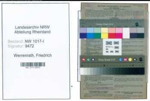 Entnazifizierung Friedrich Werrenrath , geb. 11.08.1894 (Packer)