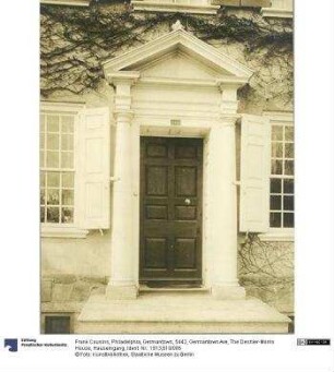 Philadelphia, Germantown, 5442, Germantown Ave, The Deshler-Morris House, Hauseingang