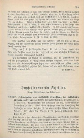 335-345 Empfehlenswerthe Schriften