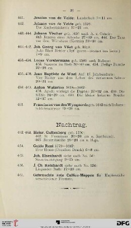 Nachtrag (Nr. 462-467)