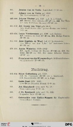 Nachtrag (Nr. 462-467)