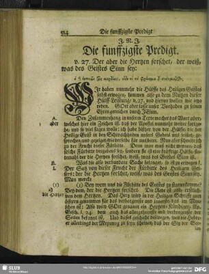 Die funffzigste Predigt