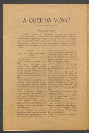 Primeiro acto