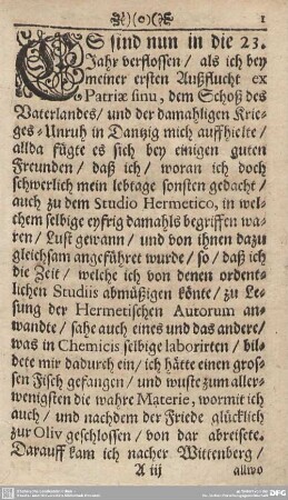 Wolgemeinte Nachricht von der hermetischen Kunst