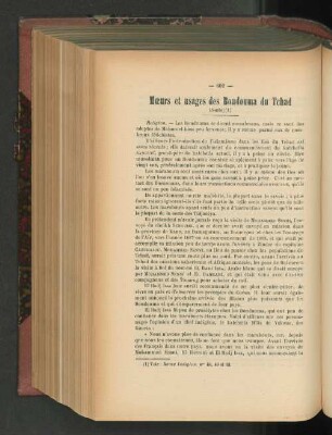 Moeurs et usages des Boudouma du Tchad.