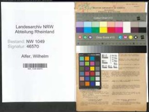 Entnazifizierung Wilhelm Alfer , geb. 01.01.1897 (Postbeamter)