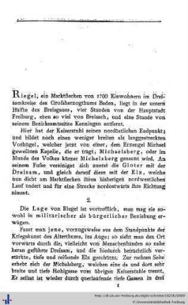 Römische Niederlassungen in Riegel im Breisgau