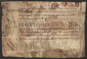 Sacramentarium Gregorianum (Fragment) - BSB Clm 29300(27