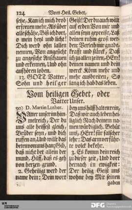 Vom heiligen Gebet, oder Vatter Unser.