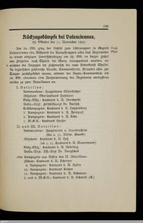 Rückzugskämpfe bei Valenciennes