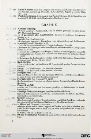 Graphik (Nr. 110-139)