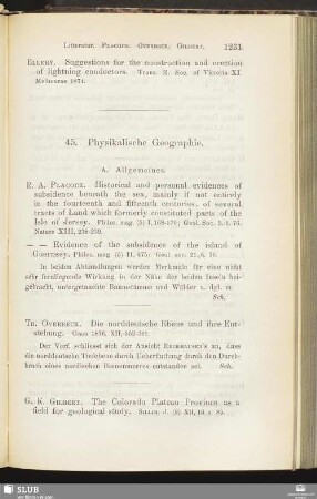 45. Physikalische Geographie