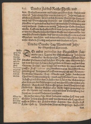 Von der Stunde/ Tag/ Mondt und Jahr/ der Gogitischen Tyranney.