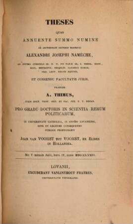 Theses. 1872/73, Fac. Juris