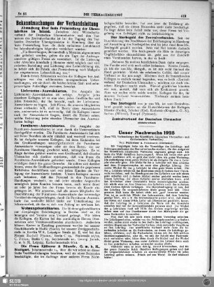Unser Nachwuchs 1925
