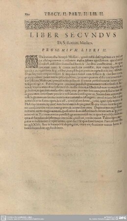 Liber Secundus. De Systemate Musico.