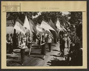 Sorbischer Kulturtreffen 1951 in Burg. : Serbski kulturny zjězd w Bórkowach 1951.