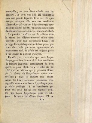 Discours sur les assignats