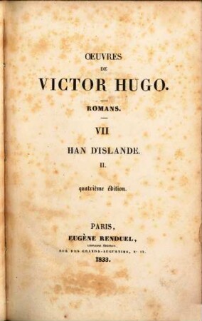 Oeuvres complètes : Romans, 7. Han d'Islande ; 2