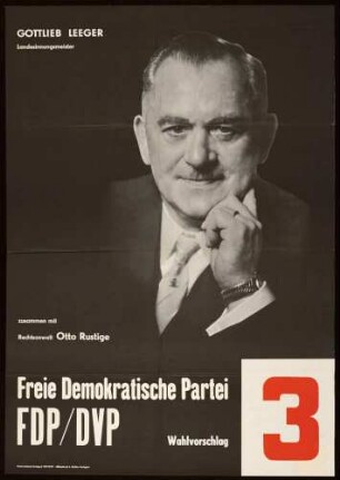 FDP/DVP - Freie Demokratische Partei, Landtagswahl 1960