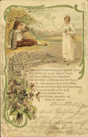 Es stand ein Veilchenstrauss an meinem Bette, [...]