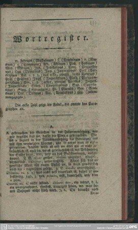 Wortregister