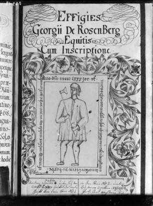 Boxberg aus Thesaurus Palatinus Effigies Georgii de Rosenberg Equitis Cum Inscripfione